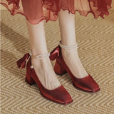 Pbong  Red High Quality Trending Luxury Pearl Women's Sandals Comfort Vintage New Breathable Fashion Vip Korea Trend Ladies Shoes