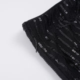 Pbong  Party Clubwear Sparkle Glitter Shorts Sexy Slim-Fitting Sequined Mid-Waisted Shorts Women Summer Fashion Streetwear Ladies