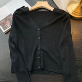 Knitted Cardigan Sweater Jacket Versatile Women Spring/Summer New Fashion Self cultivation Sunscreen Ladies Top Coat