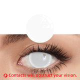 2pcs Halloween Colorful Contact Lenses Anime Cosplay Eye Lenses multicolored lenses Lenses White Black Red Lenses