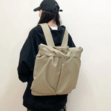 Pbong  Retro Backpack Crossbody Bags Versatile Commuting Tote Bag for Women and Men