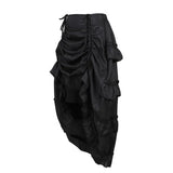 Pbong  Simple Pure Color Dance Skirt Midi Skirt Pleated Design Versatile Style for plus Size Women Straight Cut Silhouette