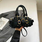 Small PU Leather Shoulder Bags for Women Luxury Designer Trend New Crossbody Bag Females Short Handle Handbags