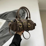 Small PU Leather Shoulder Bags for Women Luxury Designer Trend New Crossbody Bag Females Short Handle Handbags