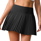 Pbong  Dance Fitness Short Skirts Women'S Double Layered Pleats Tennis Skirts For Women High Waisted Skirt With Women Clothing