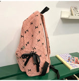 Pbong  Girl School Bag Backpack Back Pack For Teenager Women Children Female Pink Schoolbag Primary High Bagpack Class Teens Child Kids
