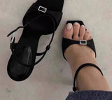 Buckle Strap Modern Womens Sandals Fashion Summer High Heels Sexy Peep Toe Nightclub Stripper Shoes Zapatos Mujer