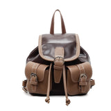 Women Mini Pu Backpacks New Korean Fashion Luxury Double Pockets Backpack Student School Bag Back Packs