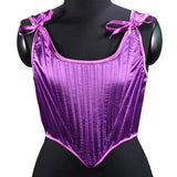 Satin Bandage Waist Trainer Body Shapers Women Corset Fashion Slimming Tank Top Sexy Shapewear Woman Clothes Fajas Streetwear