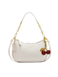 Pbong  Sweet Cherry & Pink Monogram Shoulder Bag Trendy Mini Underarm Purse for Women, Perfect for Casual Dating & Daily Stylish Outfit