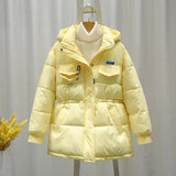 New Parkas Women Winter Jacket Hooded Thick Warm Cotton Padded Parka Casual Basic Coat Female Snow Coat Outerwear