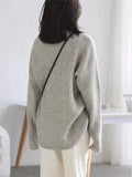 Turtleneck Pullovers Woman Cozy Knitted Sweater Oversized Long Sleeve Roll-neck Jumpers Autumn Winter Korean Fashion Outfit