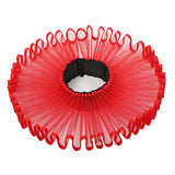 Pbong  Vintage Style Ruffled Collar Neck Ruff Medieval Victorian Style Clown Collar Cosplay