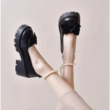 new Shoes Lolita Shoes Women Japanese Style Mary Jane Shoes Women Vintage Girls High Heel Platform College Student Big Size 43