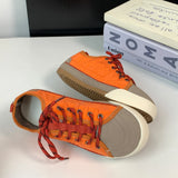 Pbong  Women Sneakers Flat Anti-slip Training Shoes Women Spring and Autumn Round-headed Fashionable Sneakers 