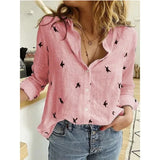 Pbong  Women Clothing Fashion Clothes Streetwear Shirts for Women Vintage Cotton Linen Casual Tees Spring Autumn New Tops Tshirt