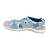 Pbong  Women's Sandals Summer New Round Head Breathable Casual Sandals Large Size Flat Beach Sandals Women