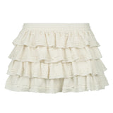 Solid Sweet Cute Cake Skirt Women Trendy Clothes Tiered Puff Skirt Gentle Elegant All-Match Korean Style