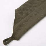 Vintage Army Green With Sleeve Dress