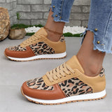 Pbong  Women's Jogging Sneakers Summer Casual Walking Trainers Trendy Leopard Print Fashion Comfortable Jogging Casual Tennis Shoes