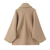 2025 New Autumn Fashion Solid Lapel Jacket For Women Single Breasted Long Sleeve Coats Female Elegant Chic Street Outwear