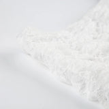 Vintage Lace Asymmetrical Skirts Sexy Slim Mid Waist Mini Skirts Women 2024 Summer French Fashion Streetwear Ladies Y2k Clothes