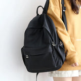 Pbong  Casual Women Backpack New Lightweight Nylon Girls' School Backpack Anti Theft Zipper Women's Travel Backpacks Student School Bag