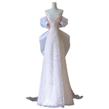 Pbong  Pink Luxury Off-Shoulder Wedding Dress Women's Sense of Light Niche Prom Dress Fishtail Evening Party Dress Customized