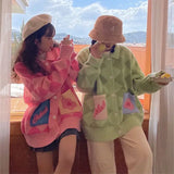 Japan Sweet Preppy Style Women Cardigans Korean Fashion Suéteres Chic Oversize Cardigan Vintage Streetwear Cute Sweaters
