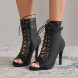 Woman Ankle Latin Dance Shoes For Girls Soft Bottom Ballroom Salsa Dancing Ladies High Heel Latino