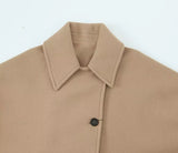 2025 New Autumn Fashion Solid Lapel Jacket For Women Single Breasted Long Sleeve Coats Female Elegant Chic Street Outwear