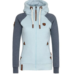 Women Sweatshirt Spring Autumn Fashion Warm Zipper Hoodies Female Streetwear Women Clothing