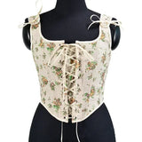 Lolita Shirt Women Sexy Corset Top Fashion Waist Trainer Bustiers Blusas Y2k Body Shaper Ladies Underbust Camis Woman Clothing