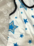 Pbong  Y2k Aesthetics Hooded Tank Tops Japanese Star Printing Harajuku Crop Vest Streetwear Slim Fit Grunge White E-girl Tanks