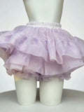 Pbong  Elegant Sweet Cake Skirt Women High Waist Fashion Sexy Mini Ball Gown Skirts Female Spring Summer Cute Japan Casual Chic Skirt