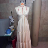 Pbong  Elegant Backless Neck Hanging Strap Dress Sexy Beach Vacation Pure Desire Style Women's Dress Summer Spring Autumn Season