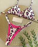 brazilian bikini women suit, beach fashion, sexy thong swimsuit, cute cherry print