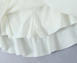 Slanted Collar Off Shoulders Top And Short Skirt Sets 2025 New White Vacation Women Outfits Cotton Blend Slim Sexy Summer Suit
