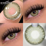 Natural Colored Contacts Lenses for Eyes 2pcs Brown Lenses Blue Eyes Lenses Yearly Beautiful Pupil Eyes Contact Lenses