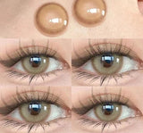 Contact Lenses for Eyes with Degree 1 Pair Big Eye Lenses Brown Lenses Fog Pearl Lens Korean Lenses Natural Lenses
