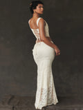 Lace Sexy Two Piece Skirt Set Women Sleeveless Crop Tops And Skirt Femme Elegant Party Two Piece Sets Fashion