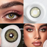 Natural Colored Contact Lenses For Eyes 1Pair Color Contact Lenses For Eyes Yearly Beautiful Makeup Contact Lense Eyes
