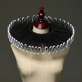 Pbong  Vintage Style Ruffled Collar Neck Ruff Medieval Victorian Style Clown Collar Cosplay