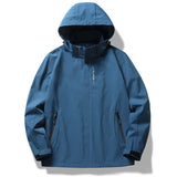 Pbong  Outdoor Thin Hooded Waterproof Jacket Men's Women's Windproof Mountain Climbing Suit Single Layer Rainproof Camping Hiking Down