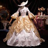 Rococo Baroque Historical Period Dress Pink Marie Antoinette Dresses 18th Century Ball Gown for Women