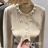 New Autumn And Winter 2025 Design Sense Short Women Knitted Cardigan Sweater Coat Casual Temperament Female Sweater Jacket