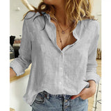 Pbong  Women Clothing Fashion Clothes Streetwear Shirts for Women Vintage Cotton Linen Casual Tees Spring Autumn New Tops Tshirt