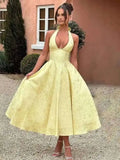 Jacquard Waist Wrap A-line Dress Women Mini 2024 Spring Summer Dress Elegant Bow Backless Sexy Party Dresses