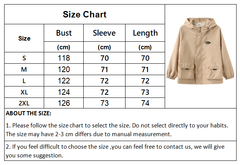 Oversized Hooded Jacket Women Vintage Loose Windbreaker Jackets Female Korean Stylish Harajuku Casual Zipper Coat
