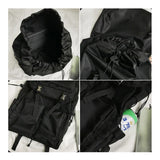 Pbong  New Drawstring Hasp Buckles Casual Backpack Men Women College School Bags Notebook Backpacks Simple 15.6 Inch Laptop Bag For Men